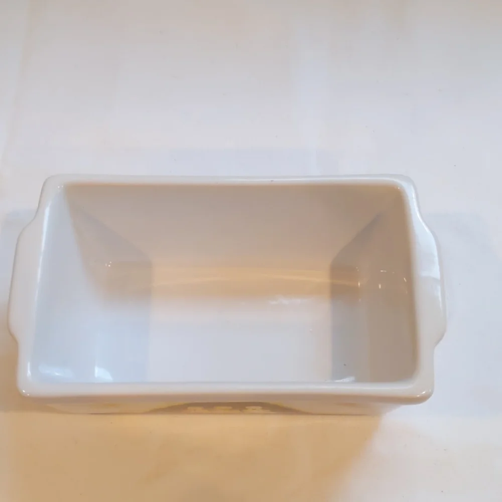 Nantucket Ceramic Loaf Pan with Snowmen!